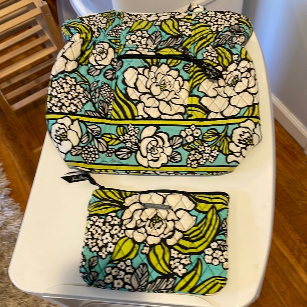 Vera Bradley purse and cosmetic bag
